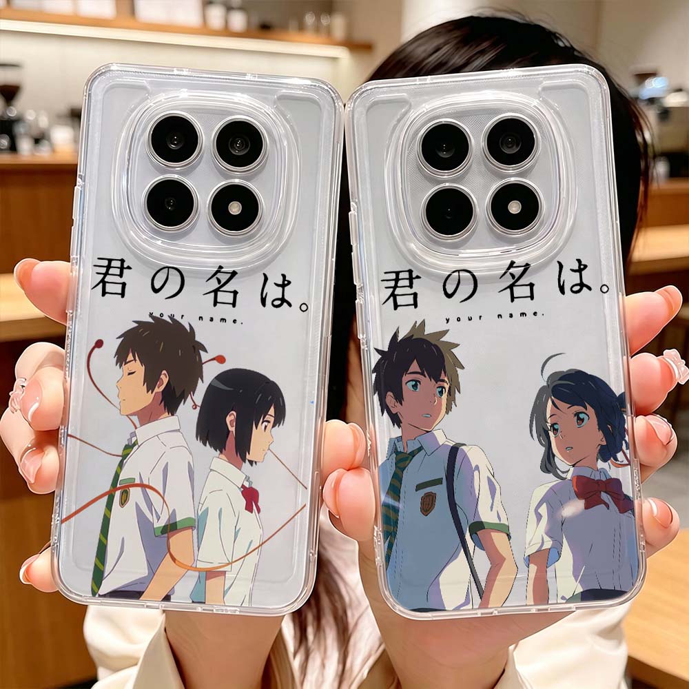 Xiaomi Redmi Note 13 - Coque de téléphone transparente protectrice populaire