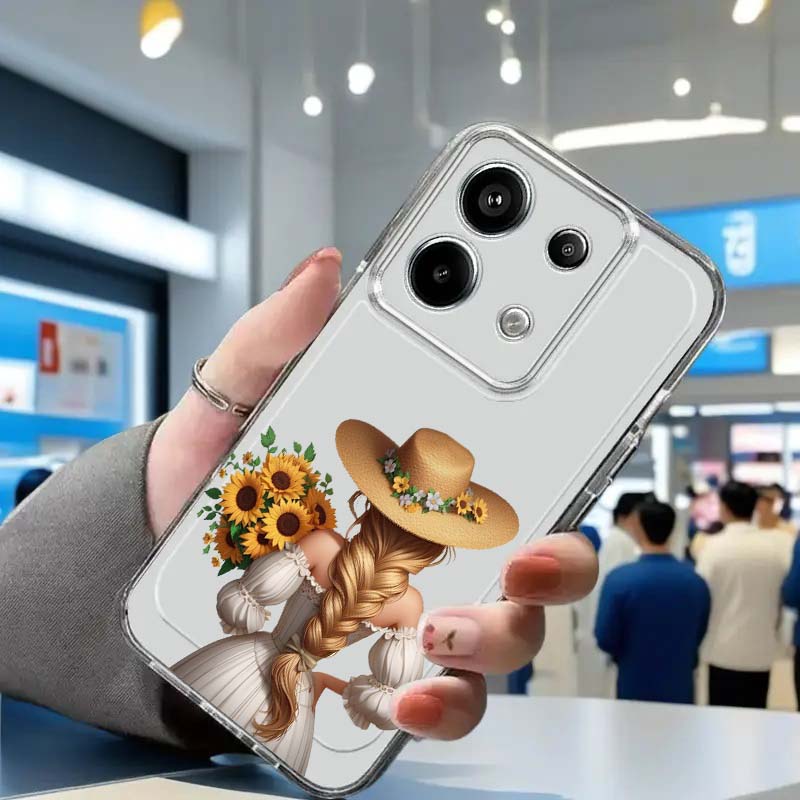 Xiaomi Redmi Note 13 - Coque de téléphone artistique pour femmes,