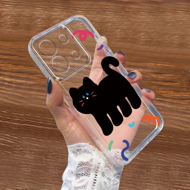 Xiaomi Redmi Note 13 - Coque de téléphone transparente en TPU,